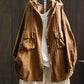 Daydream™ Cotton Hoodie Button-Up Shacket – One Oversized Fit