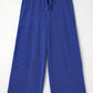 Corded Tie High Waist Wide Leg Pants (1X - 3X)