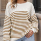 Colorblock Casual Striped Sweater in 4 Colors