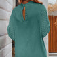 Elegant Swiss Dot Balloon Sleeve Blouse (S - 3X)