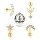 Luxurious Titanium Stack Ear & Nose Studs 10+ Styles