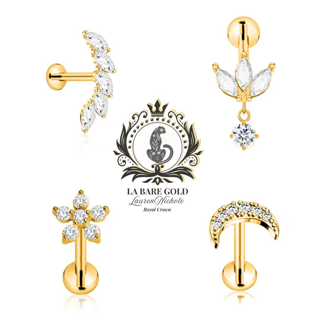 Luxurious Titanium Stack Ear & Nose Studs 10+ Styles