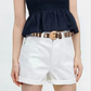 Gold Vegan Leather Adjustable Hole Belts in 5 Colors