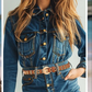 Gold Vegan Leather Adjustable Hole Belts in 5 Colors