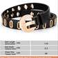 Gold Vegan Leather Adjustable Hole Belts in 5 Colors