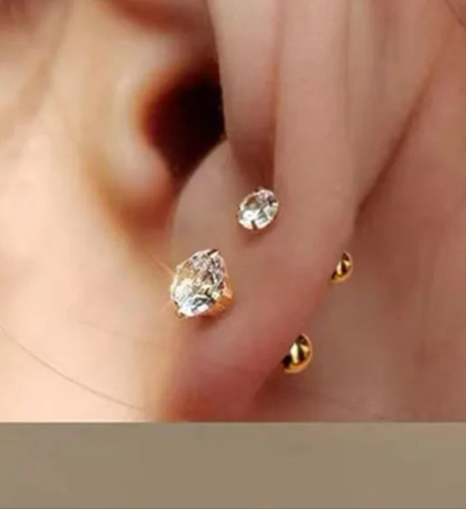 Classic Round Zirconia Stud Earrings