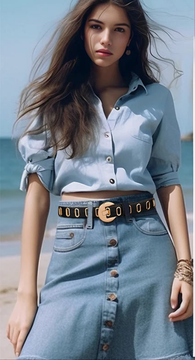 Gold Vegan Leather Adjustable Hole Belts in 5 Colors