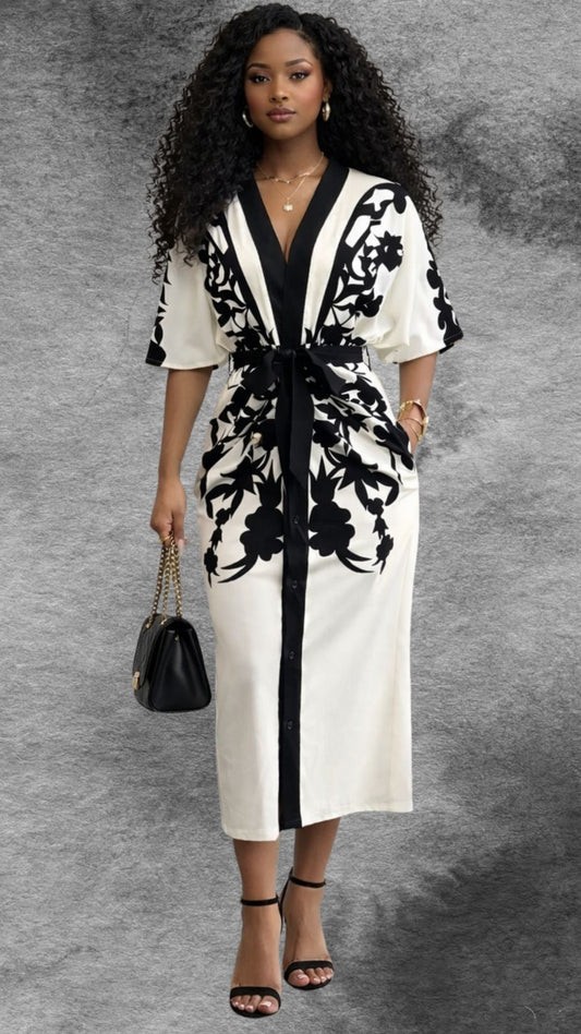 LaurenNichole Noir Bloom Dress | La’Bond 2-Way Layering Piece