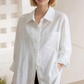 Aura La'Vintage™ Oversized Cotton-Linen Button-Down Shirt – 3 Colors (S–XL)