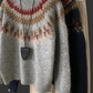 Soft Warm Cozy Jacquard Oversized Casual Wool Knit Sweater