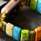 Natural Stone Colorful Chakra Imperial Jaspers Elastic Smart Watch 38mm/45mm