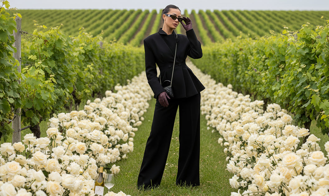 La’Bond Elegant Blazer & Wide-Leg Trouser Curated Outfit in 3 Colors