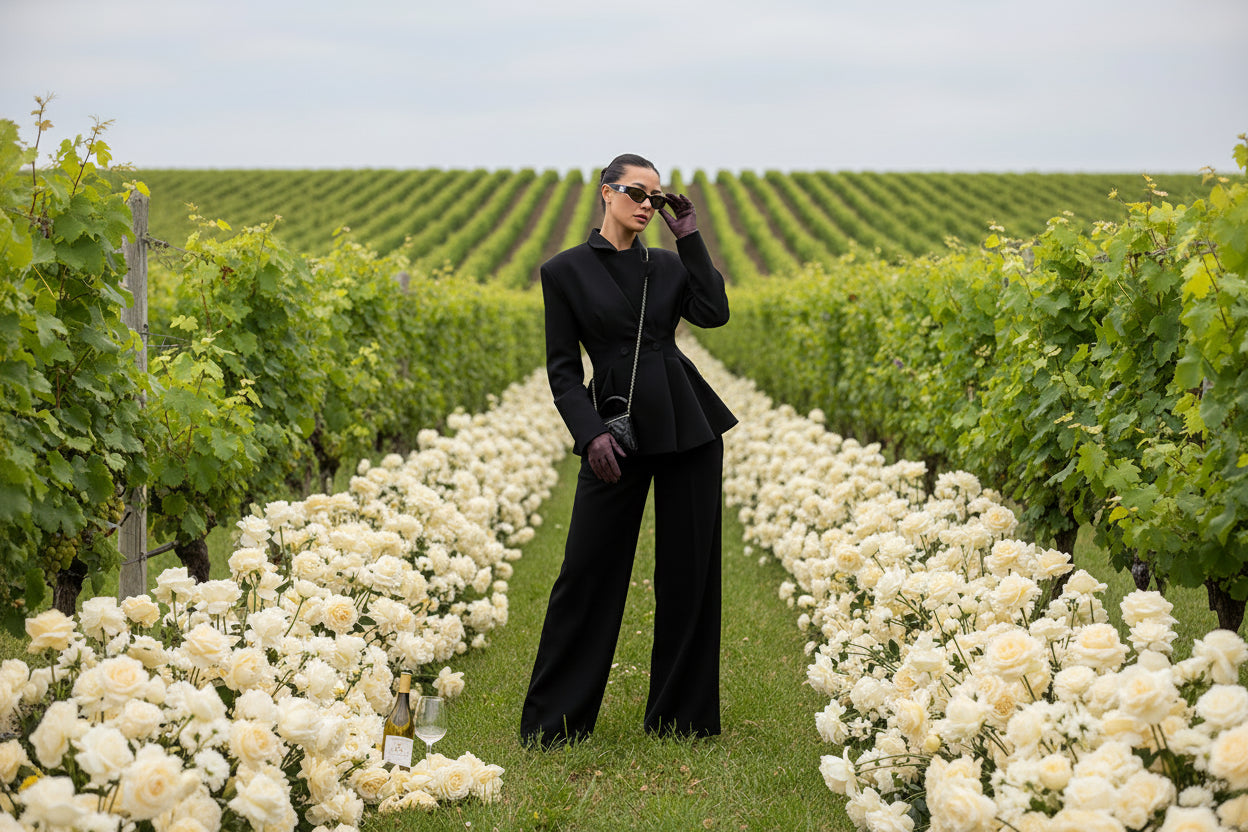 La’Bond Elegant Blazer & Wide-Leg Trouser Curated Outfit in 3 Colors