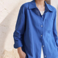 Aura La'Vintage™ Oversized Cotton-Linen Button-Down Shirt – 3 Colors (S–XL)