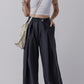 Classic Pleated Wide-Leg Trousers