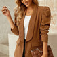 Elegant Puff Sleeve Collar Blazer