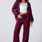 The Activepologie Comfy High Neck Zip-Up Jacket / Wide Legged Sweatsuit in 6 Colors (S - 2X)