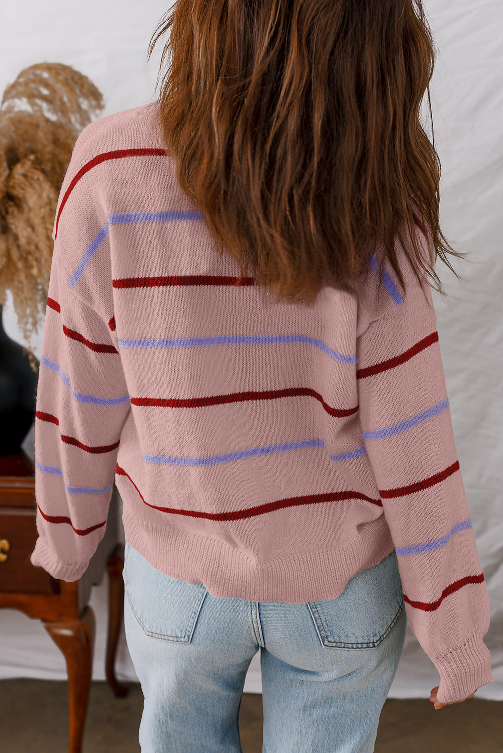 Cozy Knit Stripe Oversized Sweaters in 3 Colors