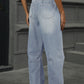 Classic Straight Jeans w/ Comfy Elastic Waist in 3 Colors