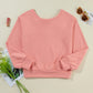 Elegant Bow Cut Out Sweatshirt in 4 Colors