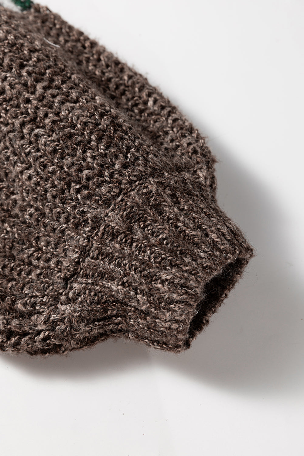 Cozy Casual Colorblock Knit Amber Knot Sweater