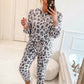 Comfy Leopard Hoodie + Skinny Pants Lounge Outfit