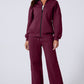 The Activepologie Comfy High Neck Zip-Up Jacket / Wide Legged Sweatsuit in 6 Colors (S - 2X)