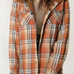 Chic Cozy Plaid Hoodie Sharpa Shacket