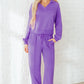 Cozy Activepologie Polo Sweatsuit with Tailored Sweatpants in 2 Colors