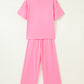 LaurenNichole Daydream Solid Oversized Tee &  Wide-Leg Pants Outfit — Pocketed Casual 2-Piece (3 Colors)