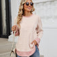 Striped Round Neck Long Sleeve Sweatshirt