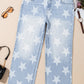 Star Blue High Waist Washed Jeans (1X - 4X)