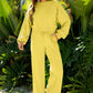 Comfy Ruffle Sleeve Wide Legged Sweatsuit Outfit in 3 Colors