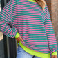 Comfy Oversized Stripe Sweatshirt in 2 Colors (S - 2X)