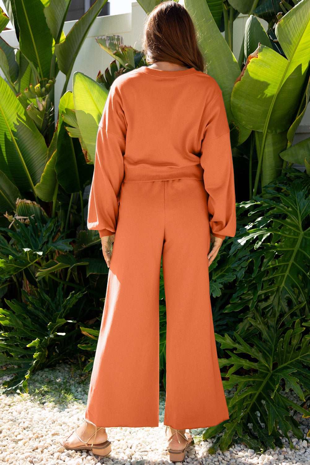 Cozy Plush Puff-Cuffed Sleeve Daydream Sweatsuit in 2 Colors