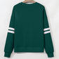 Activepologie Comfy Black Varsity Stripe Oversized Sweatshirt in 5 Colors