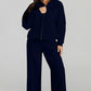 The Activepologie Comfy High Neck Zip-Up Jacket / Wide Legged Sweatsuit in 6 Colors (S - 2X)