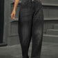 Classic Straight Jeans w/ Comfy Elastic Waist in 3 Colors