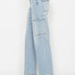 High Waist Straight Cargo Jeans (0 - 24W)