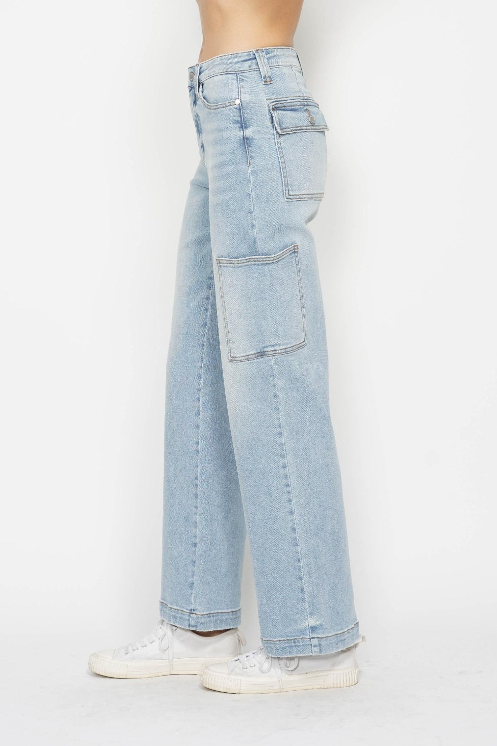 High Waist Straight Cargo Jeans (0 - 24W)