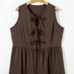 LaurenNichole Her Lux Curves Tie-Front Peplum Tank – Soft Stretch Bow Detail Top