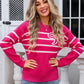 Elegant Bow Striped Sweater in 4 Colors