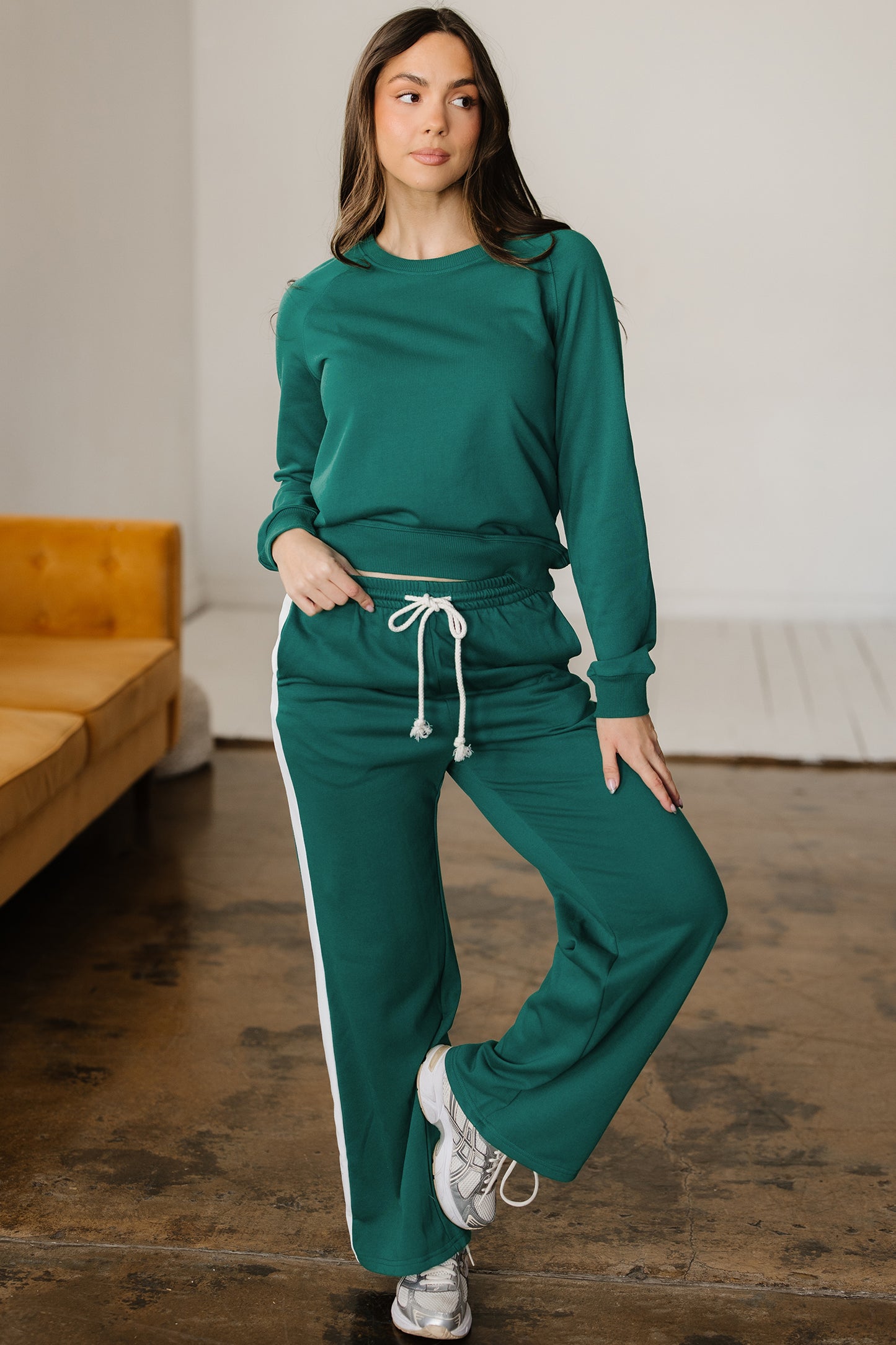 Varsity Green Oversized Comfy Sweatsuit