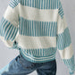 Comfy Stripped Patchwork Oversized Wide Sleeved Sweater in 3 Colors