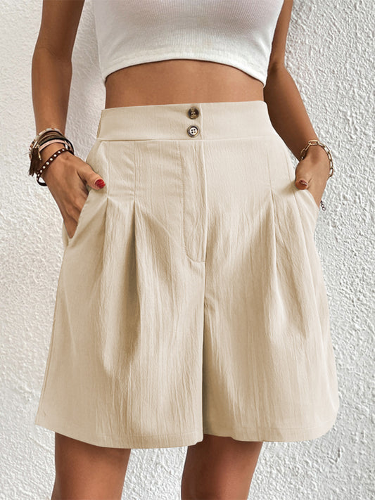 11 High Waist Classy Tailored Shorts with Pockets