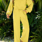 Comfy Ruffle Sleeve Wide Legged Sweatsuit Outfit in 3 Colors