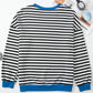 Comfy Oversized Stripe Sweatshirt in 2 Colors (S - 2X)