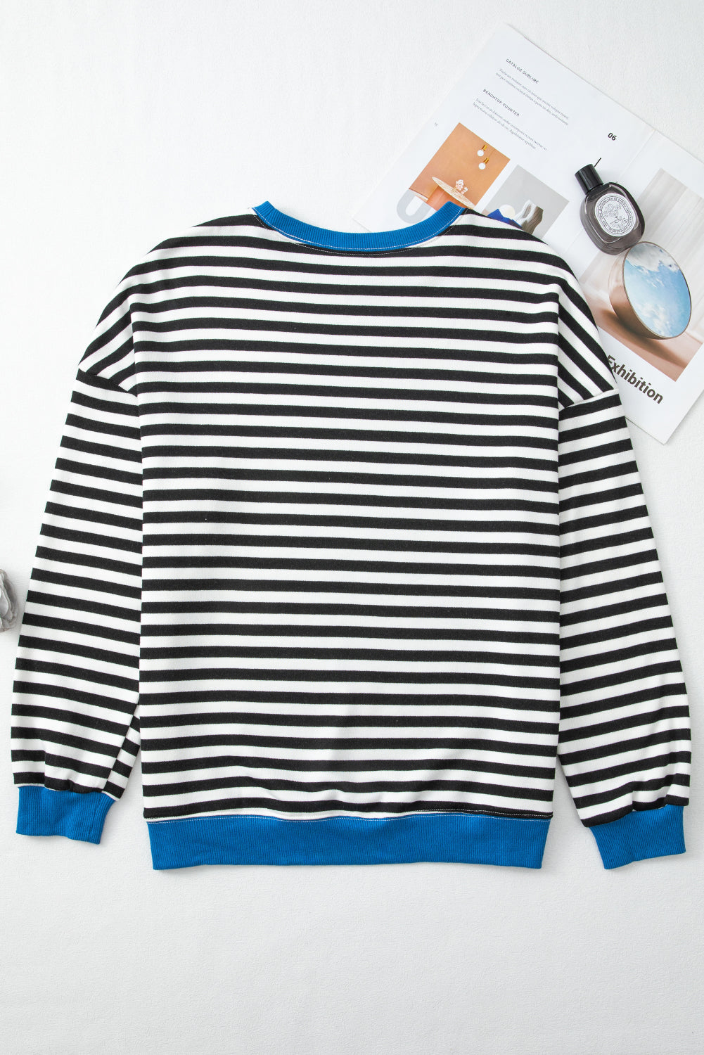 Comfy Oversized Stripe Sweatshirt in 2 Colors (S - 2X)