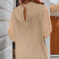 Elegant Swiss Dot Balloon Sleeve Blouse (S - 3X)