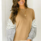 The Daydream Chic Comfy Floral Pinstripe Ruffle Sleeve Sweatshirt at LaurenNichole